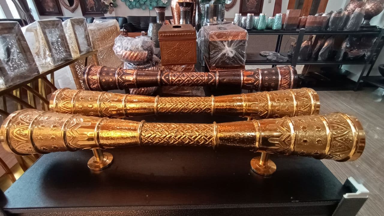 DOOR HANDLE HANMADE - COPPER & BRASS